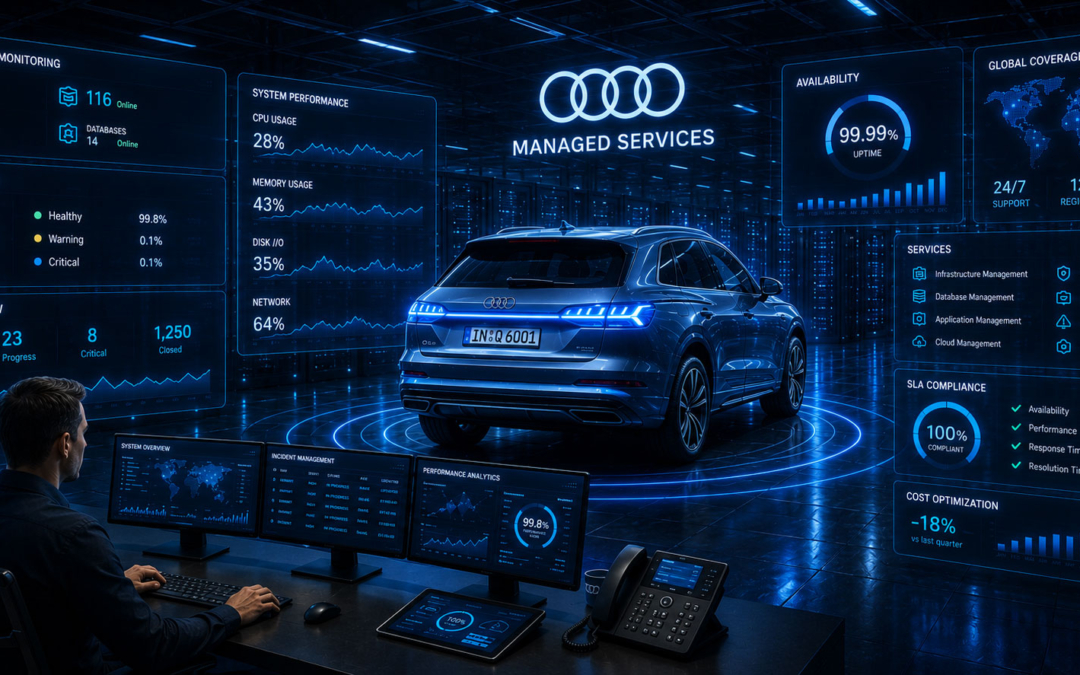 Audi: Operações tecnológicas preditivas para ambientes críticos 24/7