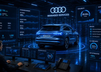 Audi: Operações tecnológicas preditivas para ambientes críticos 24/7