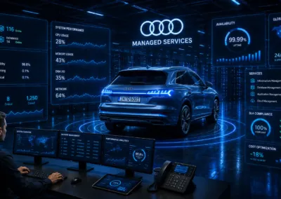 Audi: Operações tecnológicas preditivas para ambientes críticos 24/7