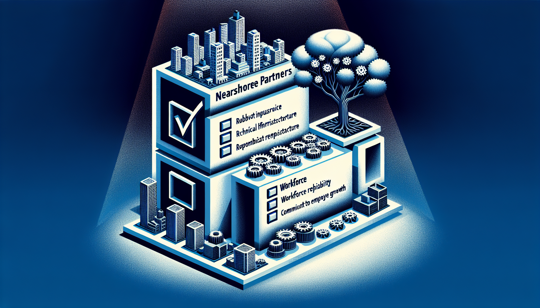 A checklist with criteria for assessing nearshore partners
