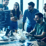 5 Clear signs your company needs Staff Augmentation Conceptual illustration of staff augmentation in technology companies, showing extended development teams with specialized talent to scale projects, accelerate delivery, and fill technical gaps without permanent hiring.